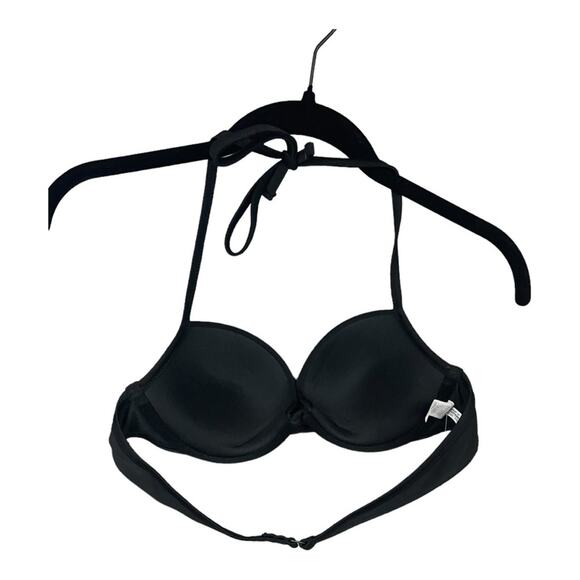 Aerie Push Up Underwire Bikini Top in True Black Size 36A NWT - Picture 4 of 8